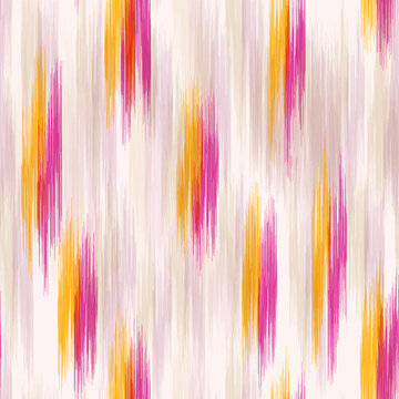 IKAT seamless fashion print. Abstract colorful pattern. Tradition asian ornament, modern textile design.