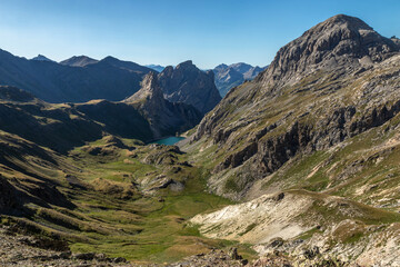 Depuis le Col de la Ponsonnière , Grand Lac , Hautes-Alpes - France
