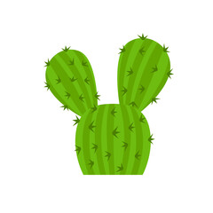 Cactus vector icon. Cactus illustration sign. desert symbol or logo.