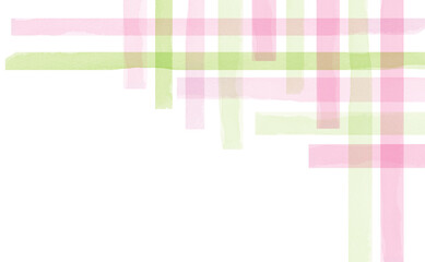 水彩チェック柄　ストロベリー