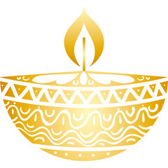 ornate golden candle
