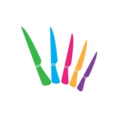 Knife icon template vector