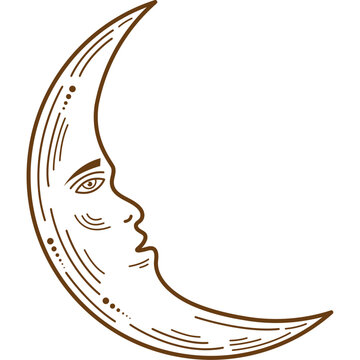 crescent moon bronze style