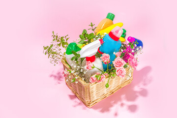 Spring cleaning concept