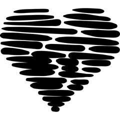 heart love stains monochrome