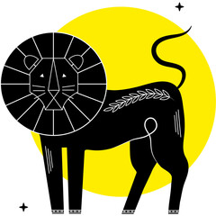 lion artistic illustration © Gstudio