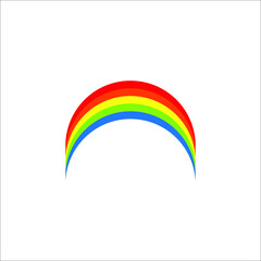 Rainbow icon isolated on white background. eps 10