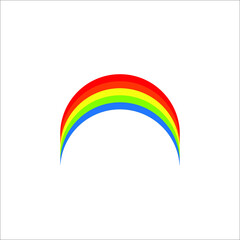 Rainbow icon isolated on white background. eps 10