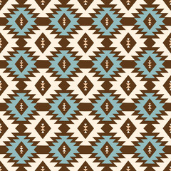 Hand Drawn Earthy Tones Tribal Vector Seamless Pattern. Navajo Graphic Print. Aztec Geometric Background. Ethnic Boho Eye Dazzler Design.