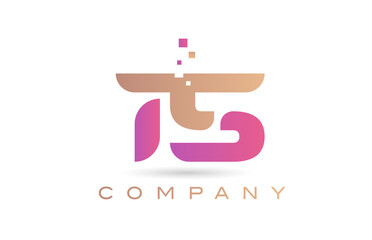 15 number icon logo for company and business with dots design. Creative template in purple and brown color