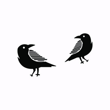 two bird vector logo