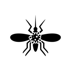 Virus mosquito icon isolated on white background