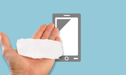 Image of smartphone. A symbol for subscribing to an online newsletter