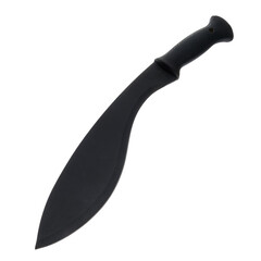 Knife machete tourist, hunting, tactical, military for survival and self-defense. Steel blade. An isolated object on a white background.