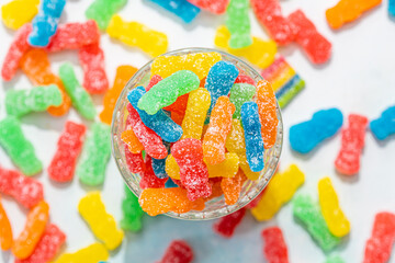Sour gummy candy - Powered by Adobe