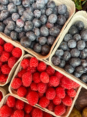 seasonal fruit box in the market