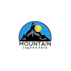 A great mountain logo design vector for any purpose related to mountains