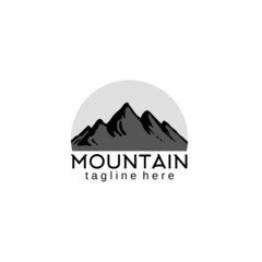 Fototapeta na wymiar A great mountain logo design vector for any purpose related to mountains