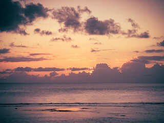 Pink Cloudy Sunrise in Puerto Rico