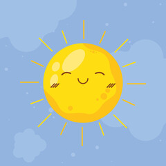 sun sleeping comic character