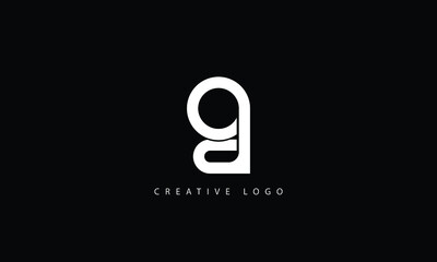  OD CD Abstract initial monogram letter alphabet logo design