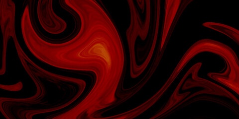 Fototapeta premium Abstract background of colorful liquid liner with red smoke. Abstract texture of liquid acrylic. Marble rock texture red ink pattern liquid swirl paint white dark that is Illustration background. 