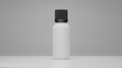 bottle realistic 3d rendering for mockup template