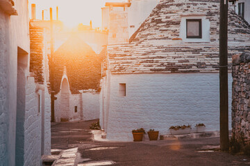 traditional trulli houses in Alberobello Apulia Italy