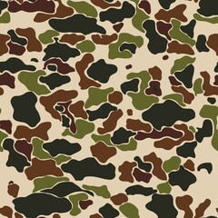 Green background, camouflage vector pattern, stock image for textile.