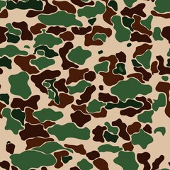 Fototapeta premium Vector camouflage trendy seamless background, vector illustration, army pattern.