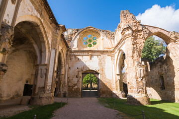 Naklejka premium Interior views of the Monasterio de Piedra located near the municipality of Nuévalos.