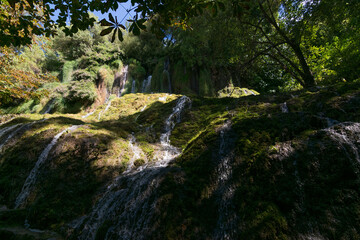 Chorreaderos waterfall in the Monasterio de Piedra natural park.