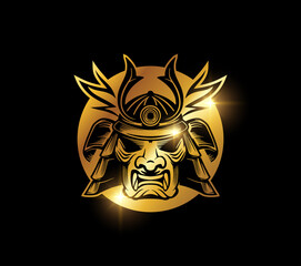 Obraz premium Golden Shogun Vector Sign