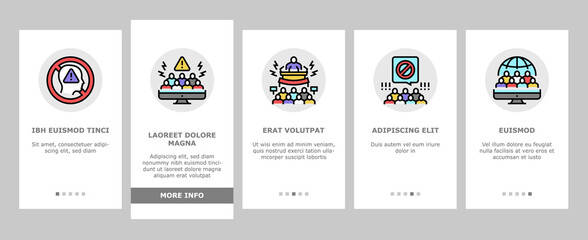 Cancel Culture And Discrimination Onboarding Mobile App Page Screen Vector. Cancel Male And Female Person, Backlash People And Social Boycott Problem, Harassment Sexism Society Reaction Illustrations