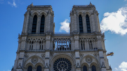 Notre-Dame de Paris Cathedral after the fire
