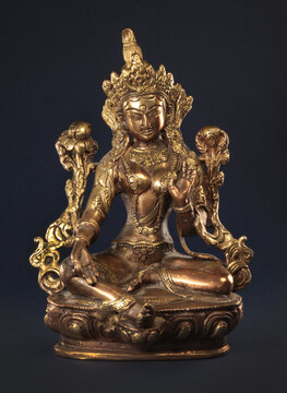 Bronze statuette in the form of the Indian deity Tara, meaning the Divine Mother