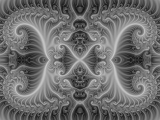 Bright seamless background. Fractal beautiful picture. Computer image generation. Spirals.