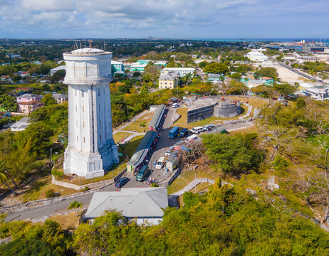 Fort Fincastle and Water Tower. Fort Fincastle was a historic fortification built in 1793 by British in downtown Nassau, New Providence Island, Bahamas.  