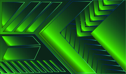 Green abstract 3d background