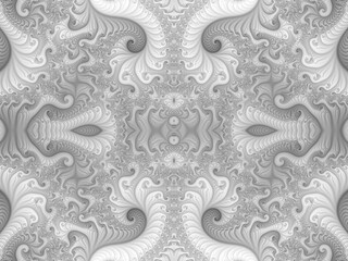 Bright seamless background. Fractal beautiful picture. Computer image generation. Spirals.