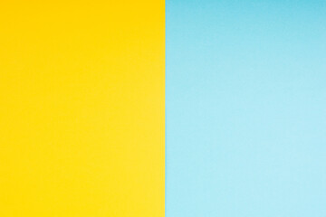 Blue and yellow colored background, copy space for text, template