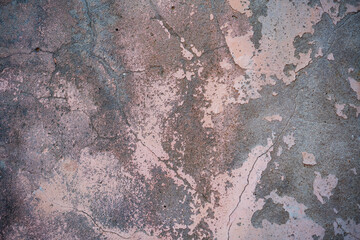Texture of old wall with cracked paint, abstract background