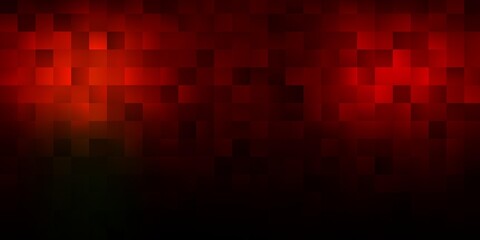 Dark green, red vector background with rectangles.