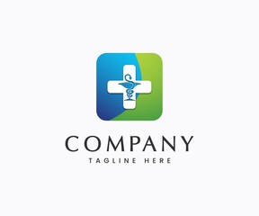 Medical and healthcare logo design template