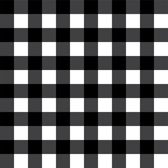 Fototapeta premium Black and white plaid seamless pattern background. Vector illustration.