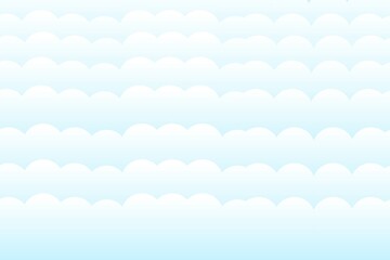 Blue sky with clouds background. Vector illustration.