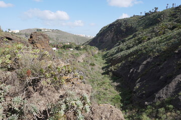 Fototapeta na wymiar Schlucht auf Gran Canaria