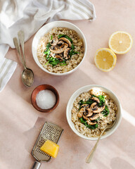 mushroom risotto
