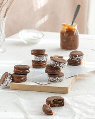 chocolate cookies on a plate