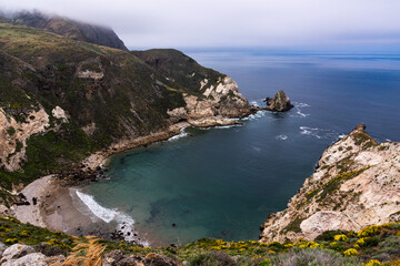 Fototapeta na wymiar Santa Cruz Island, Channel Islands National Park, California